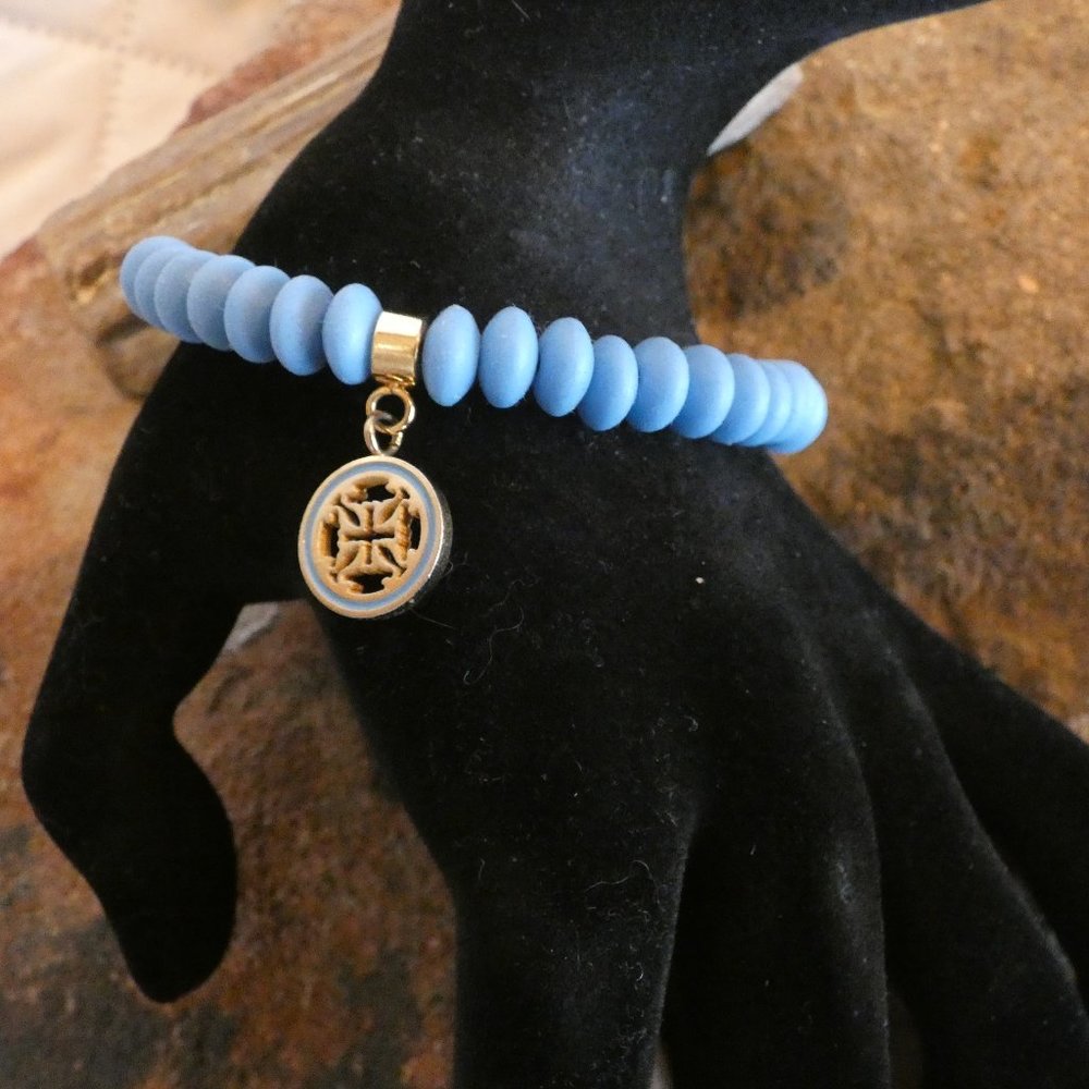 EUC Rustic Cuff Alex Bracelet in Cinderella Blue